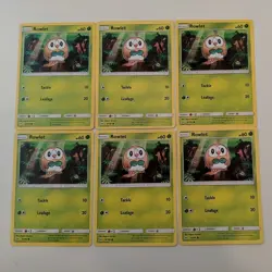 [LOT of 6] Rowlet (9/149) Sword Shield 2016 - Non-Holo Pokemon Card - Near Mint - Image 3