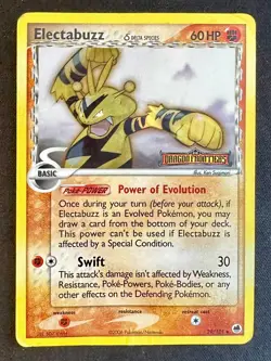 Electabuzz Delta Species 29/101 EX Dragon Frontiers Pokemon Card Reverse Holo Hp - Image 1