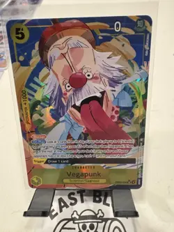 Vegapunk EB02-056 SR Alt Art Anime 25th Collection One Piece Card ENGLISH NM - Image 1