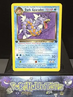 Pokemon Card Dark Gyarados 25/82 Non Holo Team Rocket 1st Edition Light Play 2 - Image 1