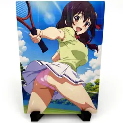 KonoSuba Yunyun Sexy Anime Waifu Tennis Girl Doujin Lewd Goddess Story Art Card - Image 1