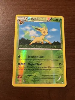 Pokemon TCG Leafeon 7/111 XY-Furious Fists Reverse Holo Card LP - Image 1
