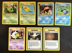 Pokemon Neo Discovery 1st Edition Caterpie Poliwag Weedle Vintage Card LP-NM - Image 1
