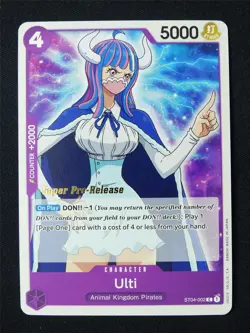 Ulti ST04-002 Super Pre-Release Promo - One Piece Card #91B - Image 1