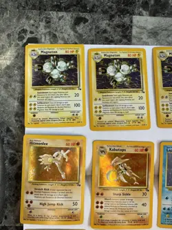 Vintage Pokemon Cards Rare Holo Lot of 9 WOTC 1999 Fossil - Image 2