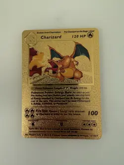 Charizard Gold Foil Pokemon Card 4/102 N/mint Fresh out of the box - Image 3
