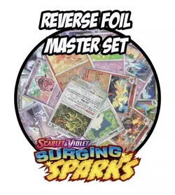 POKEMON x165 SURGING SPARKS COMPLETE REVERSE HOLO CARD SET - Image 1