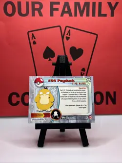 Psyduck #54 Topps Series 1 Holo Black Logo Pokemon Card - Image 5