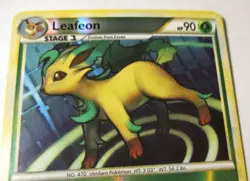 Pokemon TCG Call of Legends Leafeon 13/95 Reverse Holo Card 2011 Played Eevee - Image 4