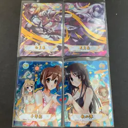Anime Beauties Trading Card - CP Lot - 4 Cards! - Goddess Story - Anime Bikini - Image 1