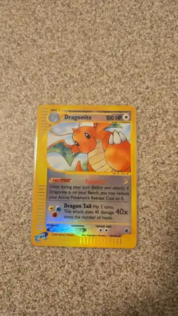 Nintendo Dragonite Pokemon TCG Holo Rare Expedition Base Set Card #43/165 100HP - Image 1