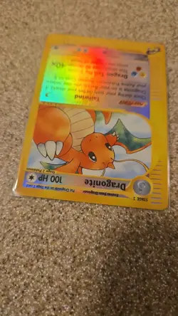 Nintendo Dragonite Pokemon TCG Holo Rare Expedition Base Set Card #43/165 100HP - Image 3