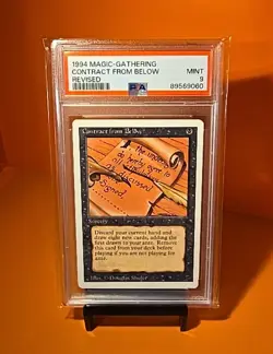 ⚫⚫⚫ 1994 Magic The Gathering CONTRACT FROM BELOW Revised PSA 9 ⚫⚫⚫ - Image 1