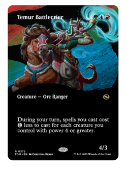 Temur Battlecrier - Borderless Tarkir: Dragonstorm MTG - Image 1