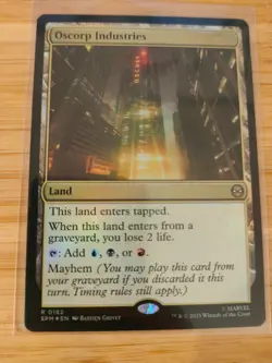 MTG Oscorp Industries (FOIL) 0182 Spider-Man M/NM Free UK P&P - Image 1