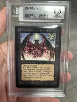Beta Lord of the Pit BGS 8.5 ++ Graded Magic MTG - Image 3