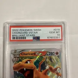 CHARIZARD VSTAR 2022 POKEMON BRILLIANT STARS ULTRA RARE 018/172 PSA 10 Q5686 - Image 2