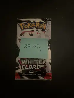 Heavy! 22.67g Pokemon TCG SV10.5 White Flare Booster Pack Sealed! - Image 3