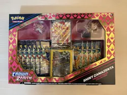 Pokemon TCG Shiny Zamazenta Crown Zenith Premium Figure Collection SEALED - Image 2