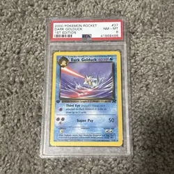 PSA 8 Dark Golduck 1st Edition Non Holo #37 2000 Pokemon Rocket - Image 1