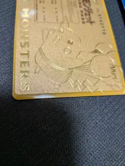 ANA Pokemon Jet Gold Boarding Pass Pikachu Promo Japan Limited Rare Vintage - Image 3