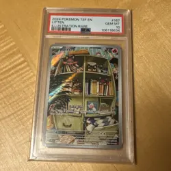 2024 POKEMON LITTEN #167 ILLUSTRATION RARE TEMPORAL FORCES PSA 10 Gem MINT! 💎💎 - Image 3