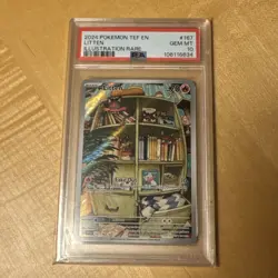 2024 POKEMON LITTEN #167 ILLUSTRATION RARE TEMPORAL FORCES PSA 10 Gem MINT! 💎💎 - Image 5