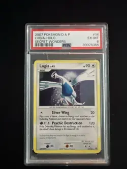 Pokemon TCG Lugia Secret Wonders Holo Rare DPBP299 PSA 6 - Image 1