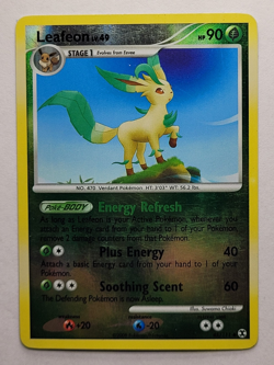2009 POKEMON NINTENDO Leafeon 45/111 TCG REVERSE HOLO FOIL - Image 1