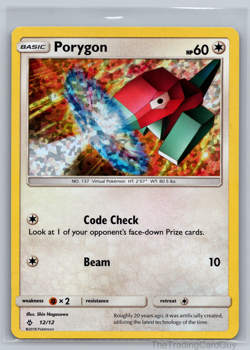 Porygon - 12/12 012/012 2018 McDonald's Promos 2018 Pokemon TCG LP 002 - Image 1