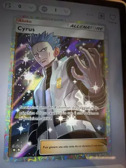 TCG Pokemon Pocket - Cyrus ⭐⭐ [ita] Trainer Full Art Allenatore - Image 1