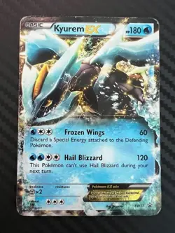 Pokemon TCG Kyurem-EX BW37 BW Black Star Promos Holofoil DMG - Image 1