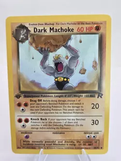Pokemon - Team Rocket - Dark Machoke 40/82 - Uncommon LP/NM - Image 1