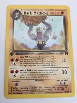 Pokemon - Team Rocket - Dark Machoke 40/82 - Uncommon LP/NM - Image 2