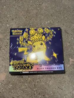 Pokemon TCG Surging Sparks Pokemon Center Elite Trainer Box ETB - DAMAGE - Image 1