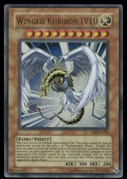 Yugioh! Winged Kuriboh LV10 CRV-EN005 Ultra Rare MP - Image 1