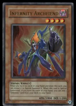 Yugioh! Infernity Archfiend WC09-EN001 Ultra Rare - Image 1