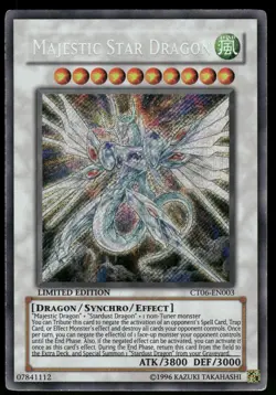 Yugioh! Majestic Star Dragon CT06-EN003 Secret Rare HP - Image 1