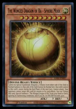 Yugioh! The Winged Dragon of Ra RA01-EN007 Ultra Rare 1st Ed - Image 1