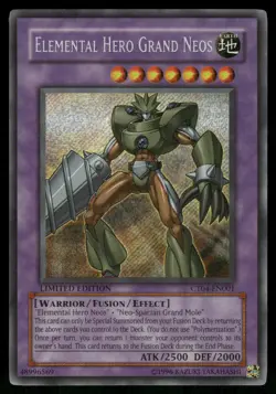 Yugioh! Elemental HERO Grand Neos CT04-EN001 Secret Rare HP - Image 1