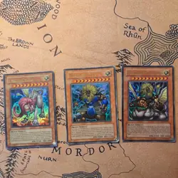 Theinen, Andro, Teleia, Sphinx Set EP1-EN001/2/3 Ultra Rare Yugioh HP - Image 1