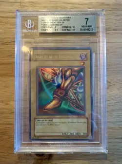 VERY HIGH SUBS Beckett BGS 7 Graded LOB-120 Right Leg Of The Forbidden One PSA - Image 1