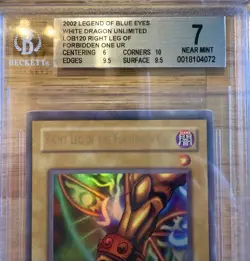VERY HIGH SUBS Beckett BGS 7 Graded LOB-120 Right Leg Of The Forbidden One PSA - Image 2