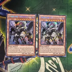 Yugioh! Darklord Tezcatlipoca DESO-EN031 x2 Secret Rare 1st Edition NM - Image 1