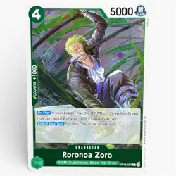 One Piece CCG Roronoa Zoro Carrying On His Will R Holo OP13-037 NM 🔥 - Image 1