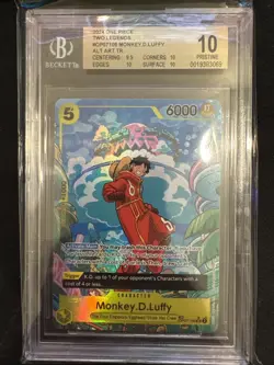 2024 One Piece Two Legends #OP07-109 Monkey.D.Luffy Treasure Rare BGS 10!!! - Image 1