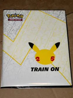 POKEMON TCG! Lot 50 BINDERS - Celebrations Train on JUMBO Oversized Card Binder - Image 1