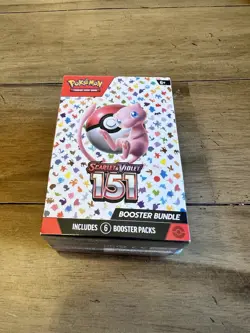 Pokemon 151 Scarlet Violet Booster Bundle 6 Packs, New Sealed TCG Cards - Image 1