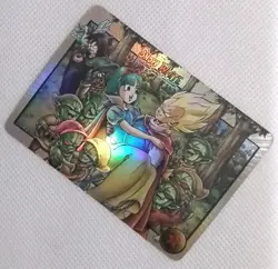 Bulma & Vegeta SNOW WHITE DRAGON BALL Silver Anime ACG Waifu Holo Card - Image 3