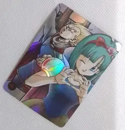 Bulma & Vegeta SNOW WHITE DRAGON BALL Silver Anime ACG Waifu Holo Card - Image 3